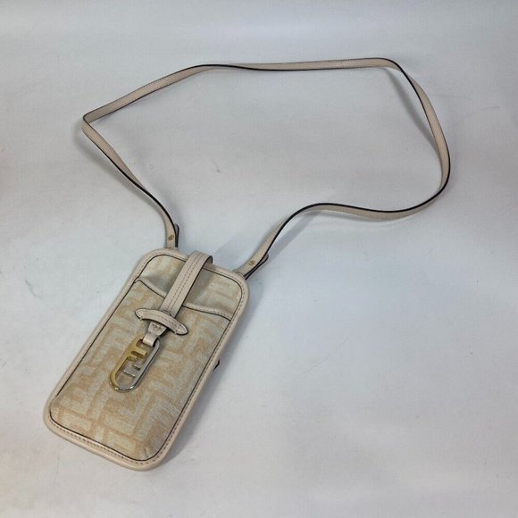 FENDI Smartphone case Zucca Logo Phone Pouch Orlock Shoulder Bag - Picture 4 of 14